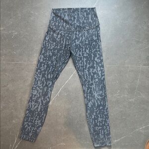 Gray Patterned Leggings